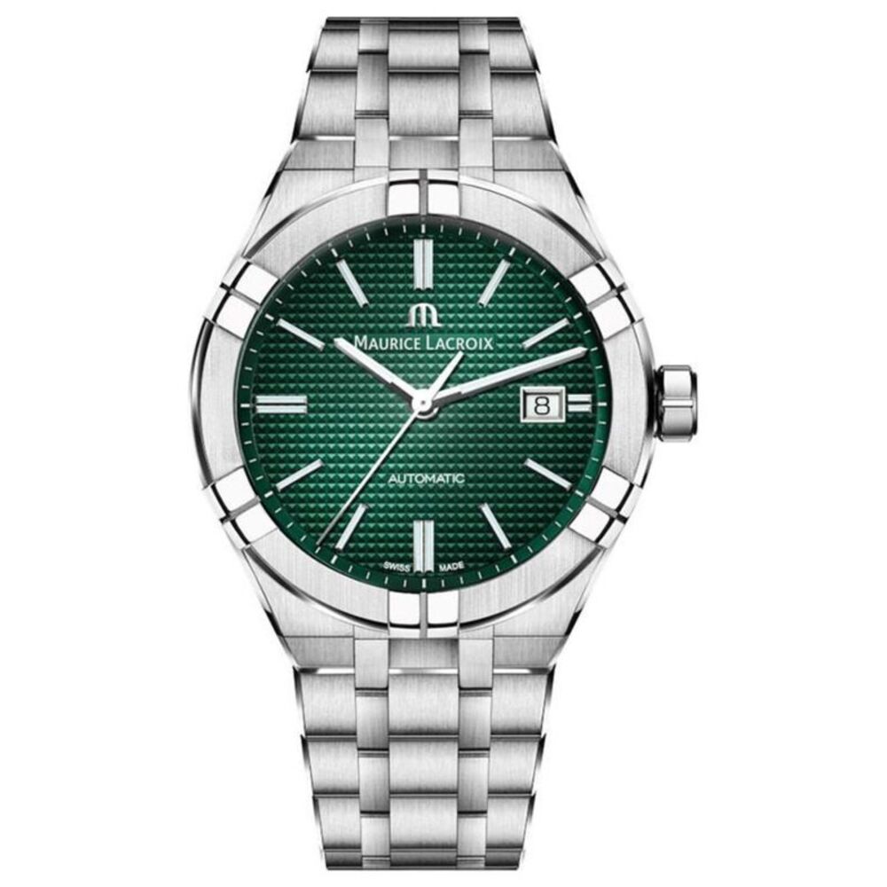 Maurice Lacroix Men's Aikon Green Dial Watch - AI6008-SS002-630